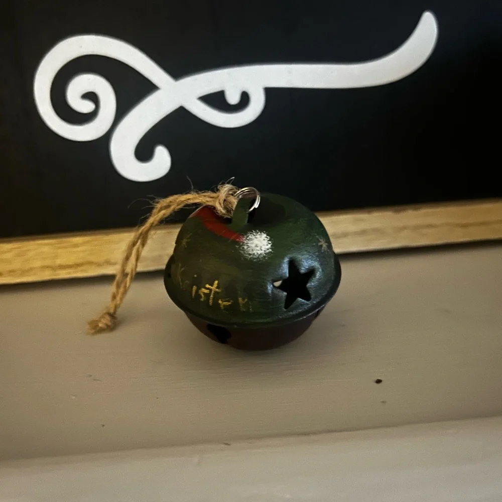 Green Star & Green Bell Holiday Ornaments